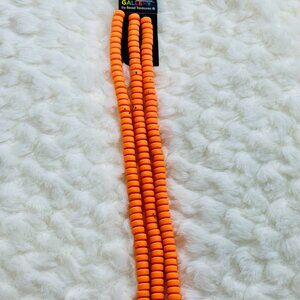 Bead Treasures Color Gallery Orange Clay Beads- NWT